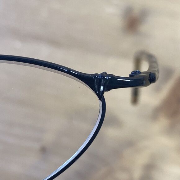 BADA Los Angeles Black Oval Eyeglass Frame Vtg Glasses 48-21 140 BL 1652 - Picture 8 of 11